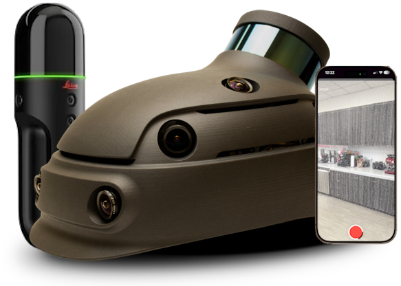 REscan capture devices — helmet, BLK2GO, and mobile